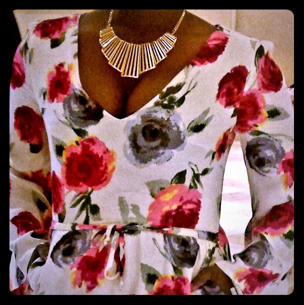Floral Flare Romper